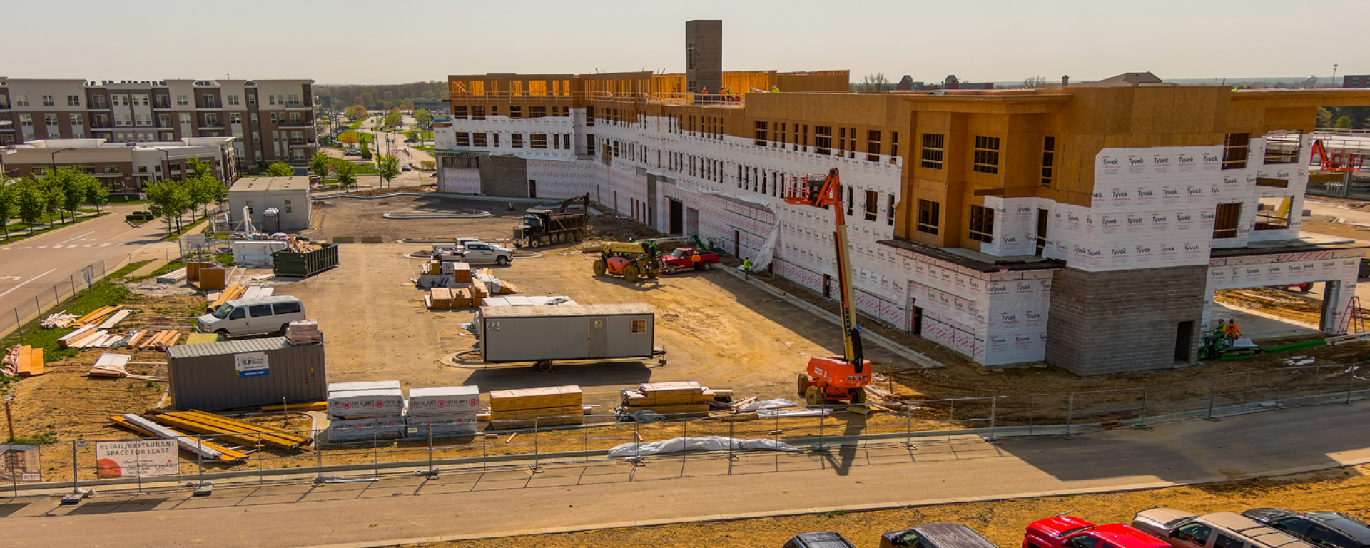 Aerial of Phase II construction