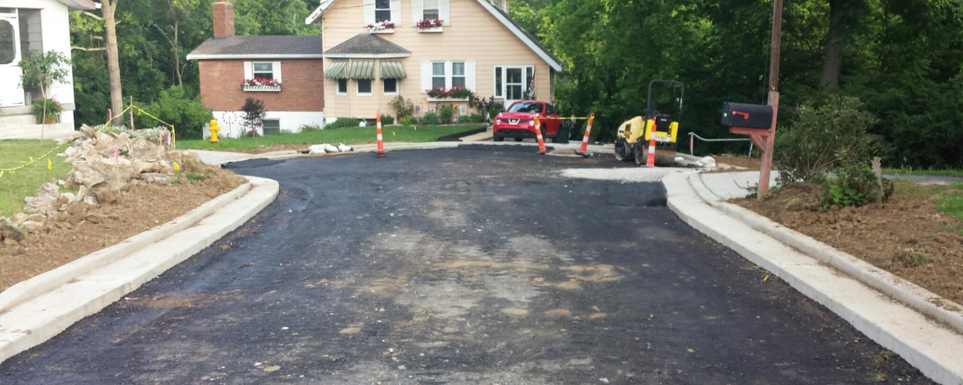 roadway under construction