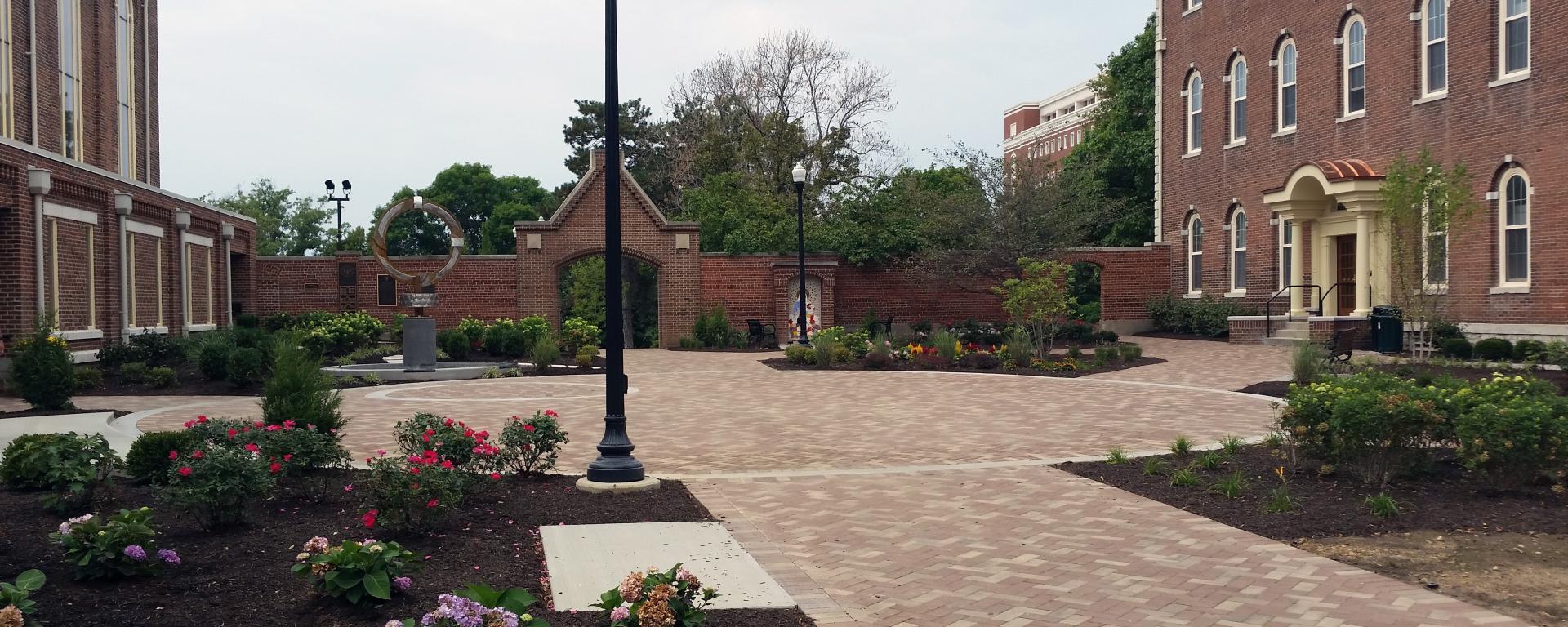 courtyard outside of chapel