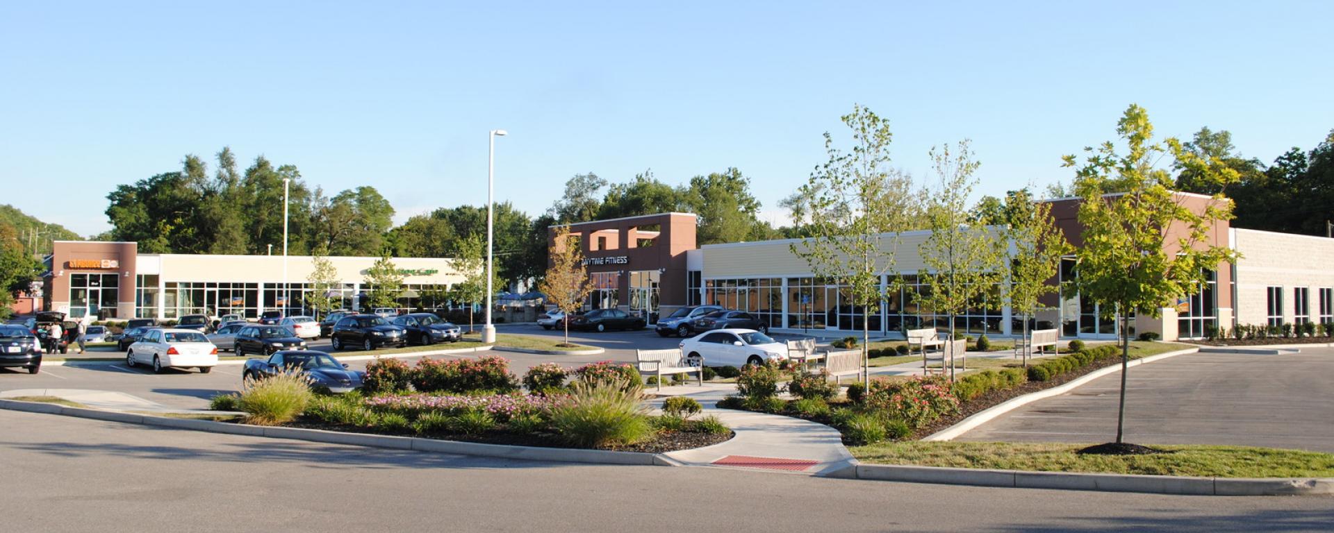 front entrance and parking lot 