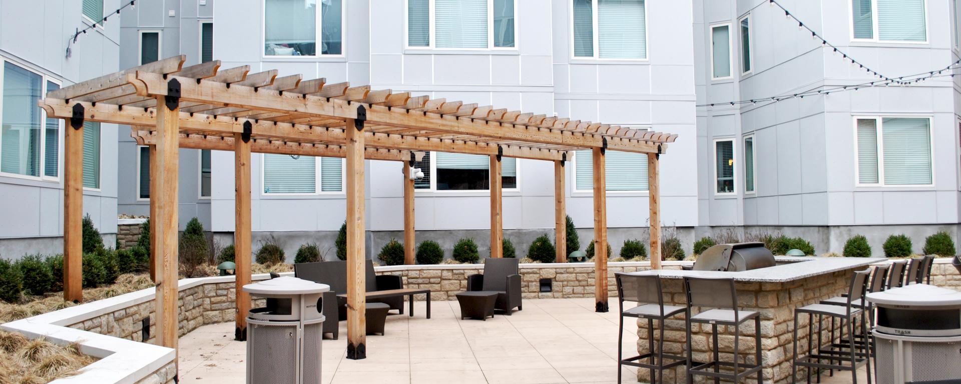 pergola on patio space