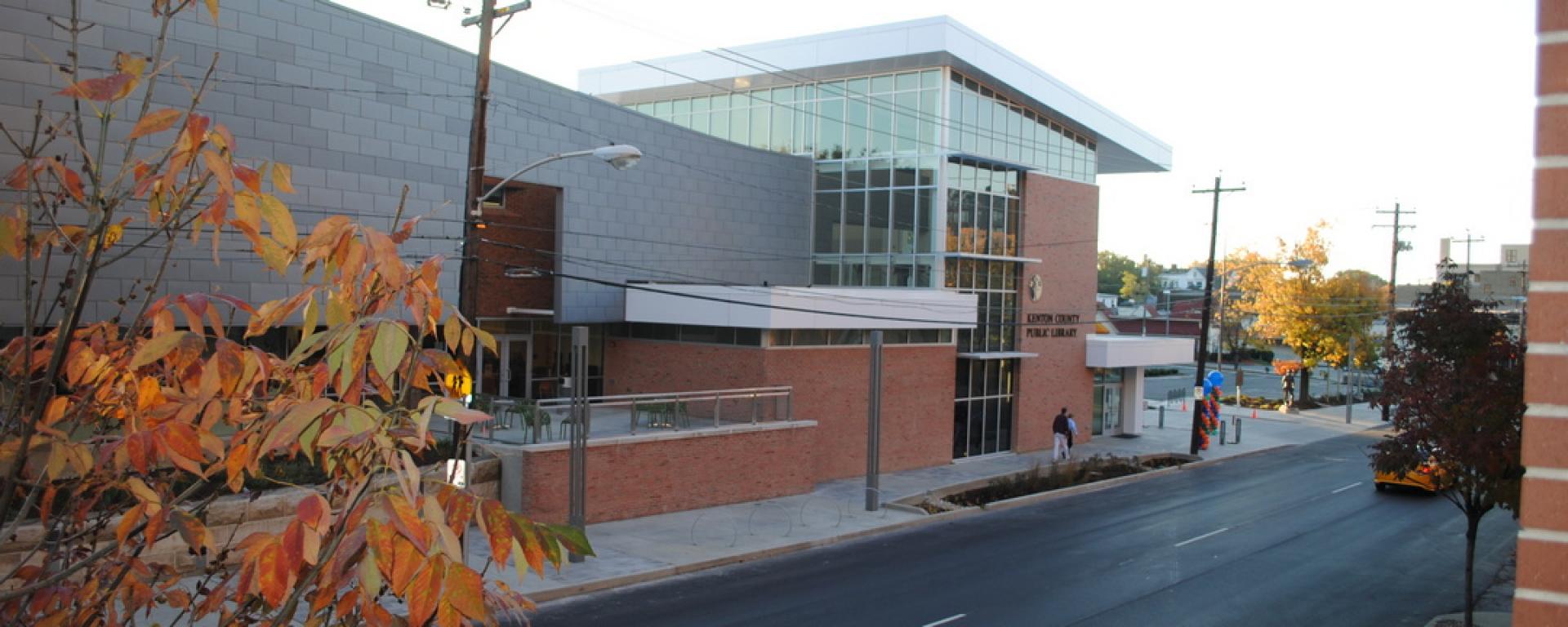 Front view of the Kenton County Public Library