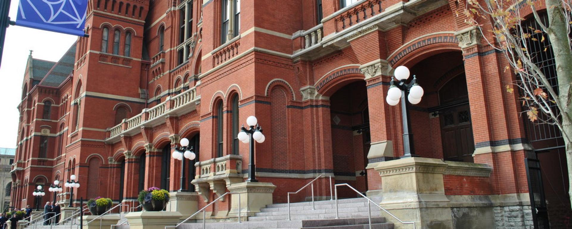 streetscape of front entrance