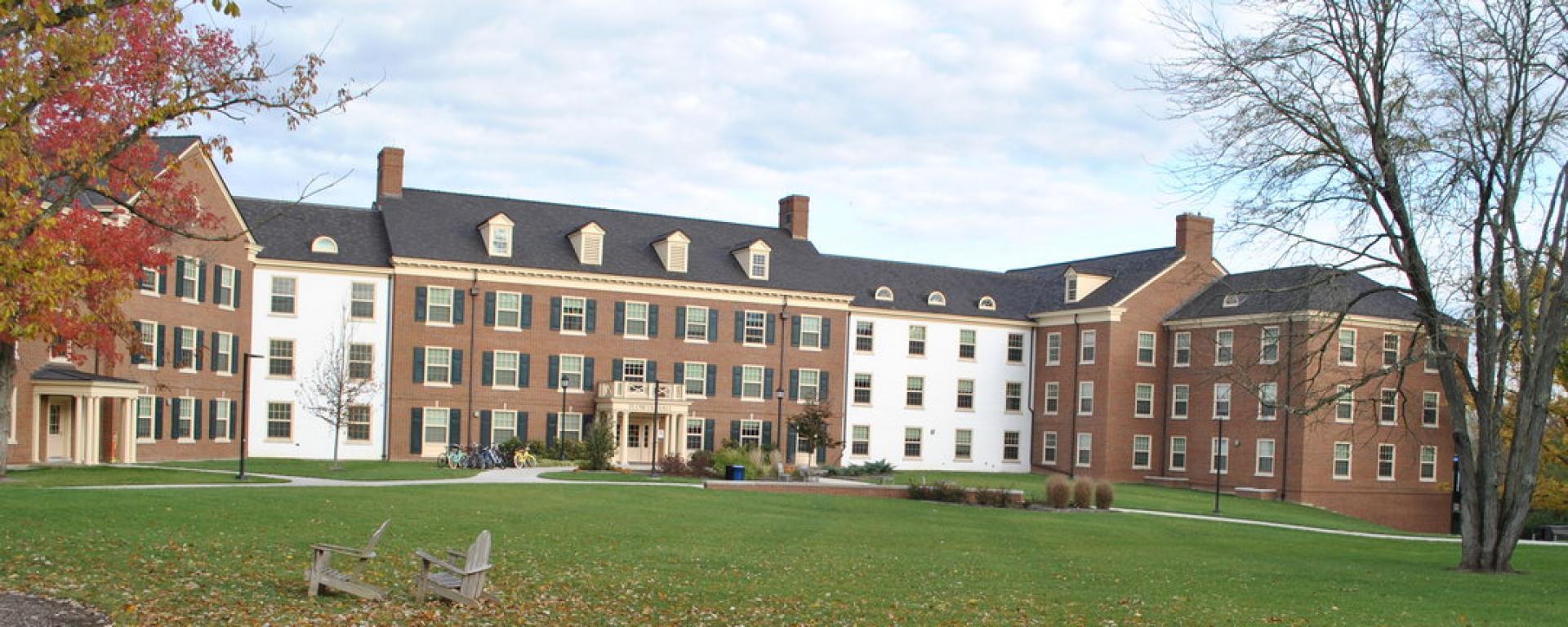 front profile of dorm building