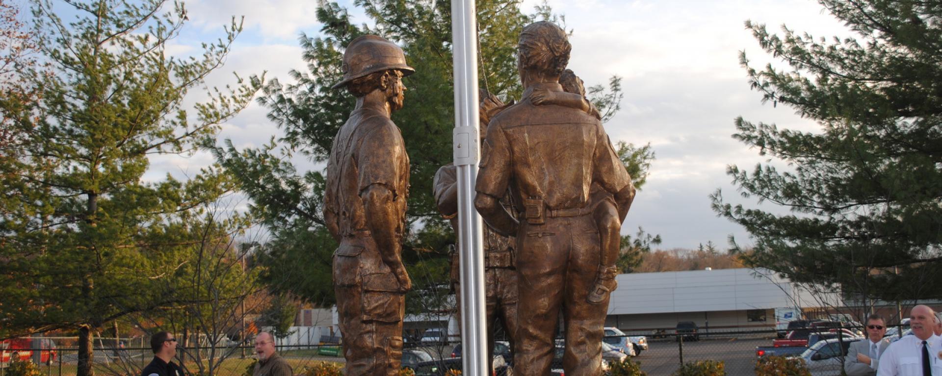 back profile of the statue