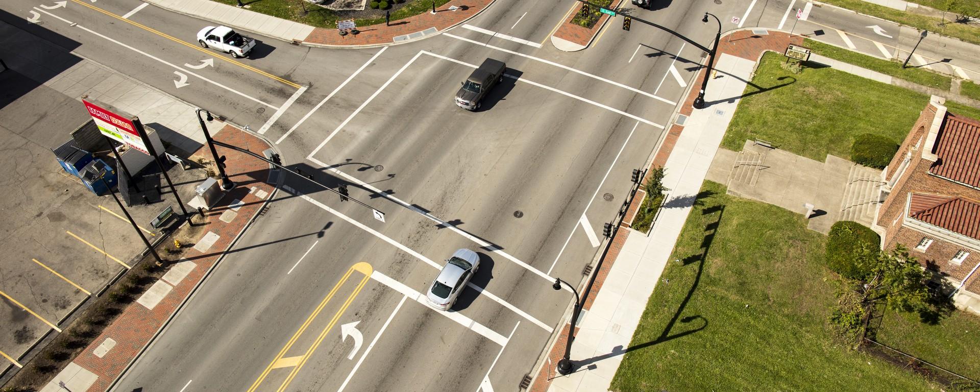 aerial of intersection