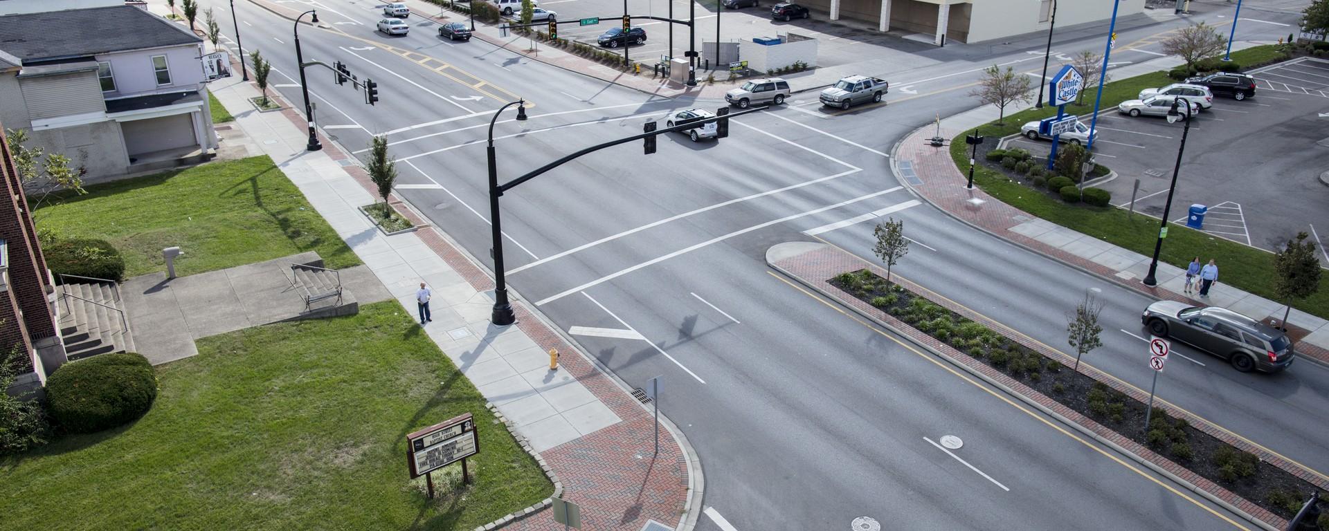 aerial of intersection