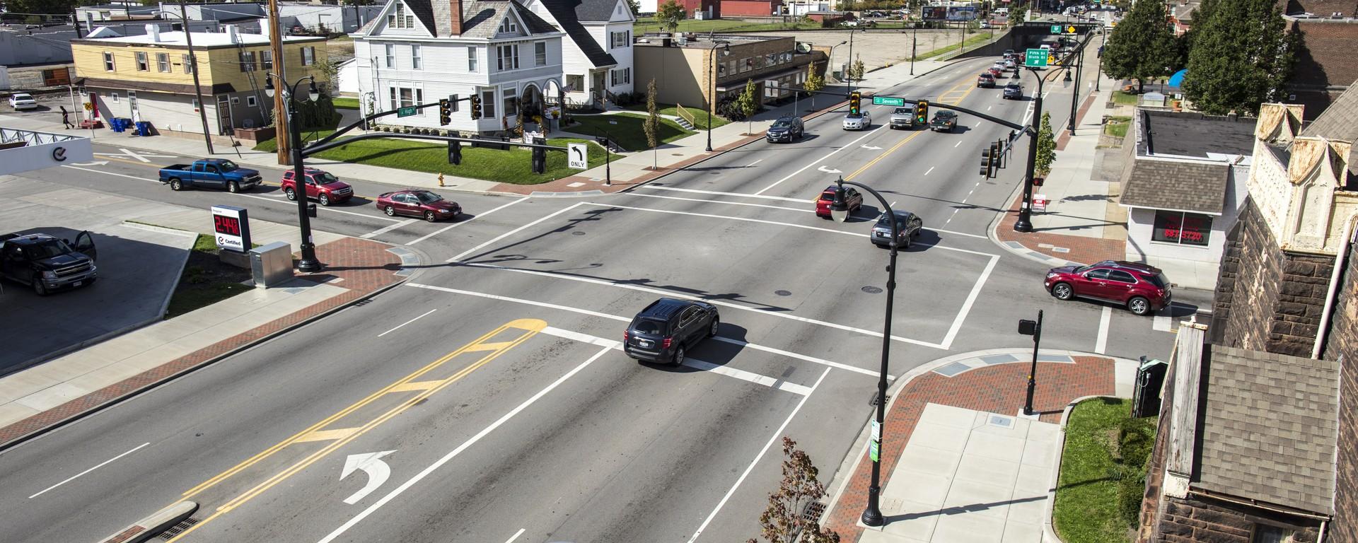 aerial of intersection