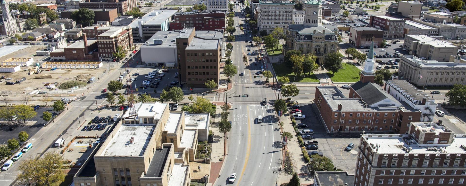 aerial of intersection