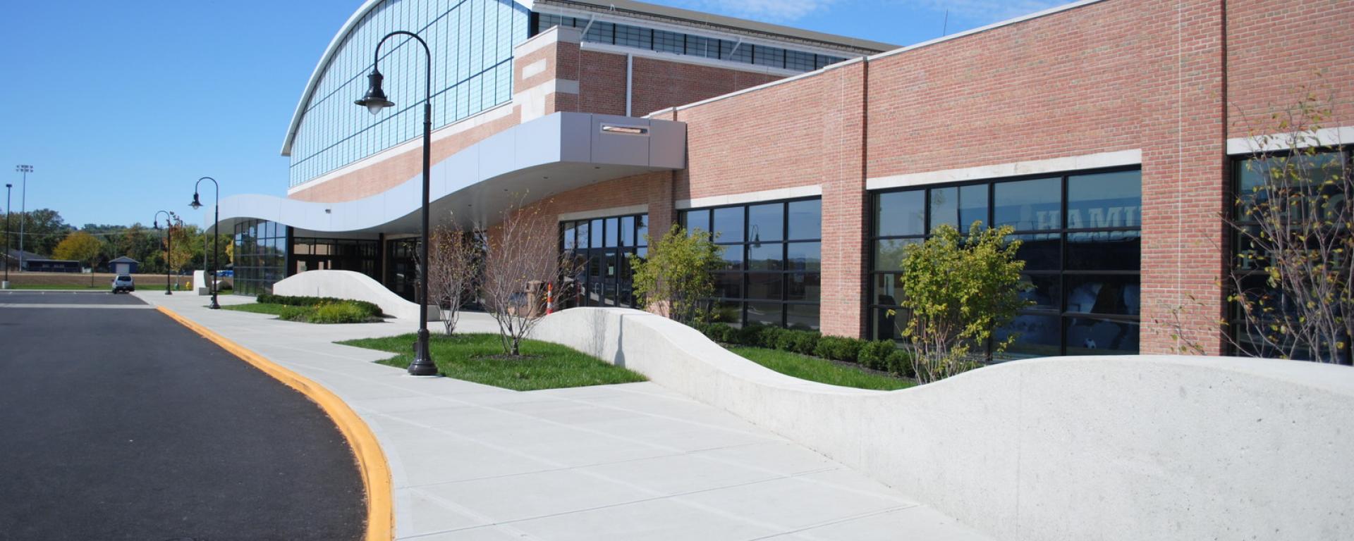 front entrance of school 