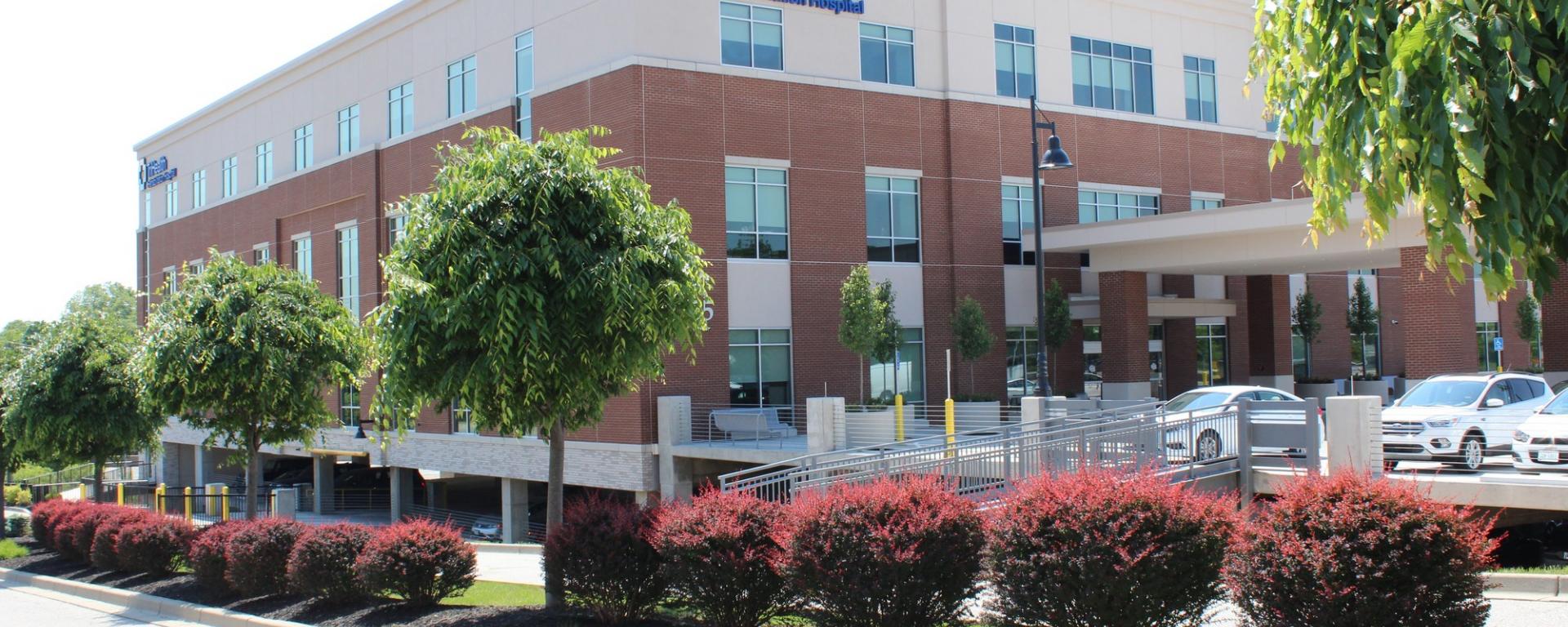 landscaping in front of building