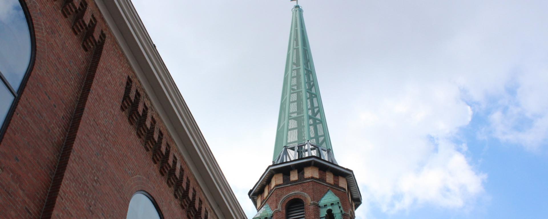 roof accent on church