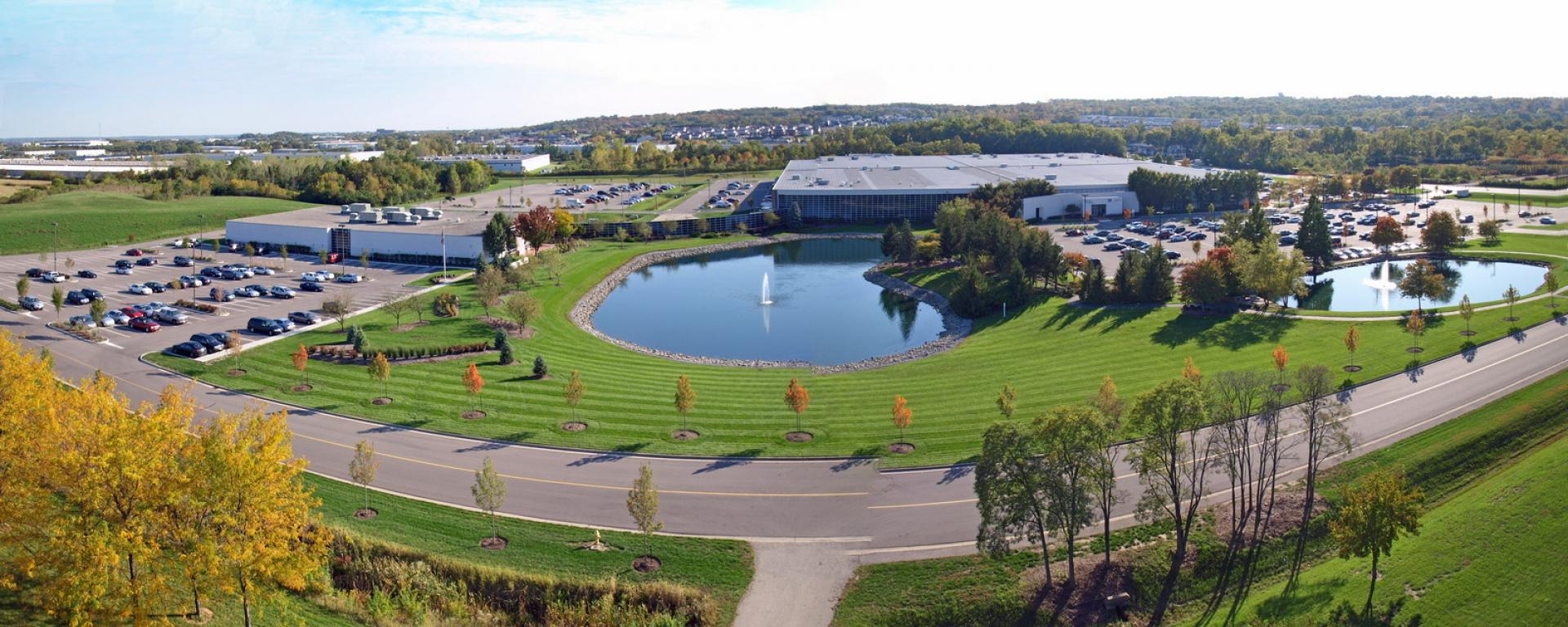 aerial of Liberty Mutual Campus