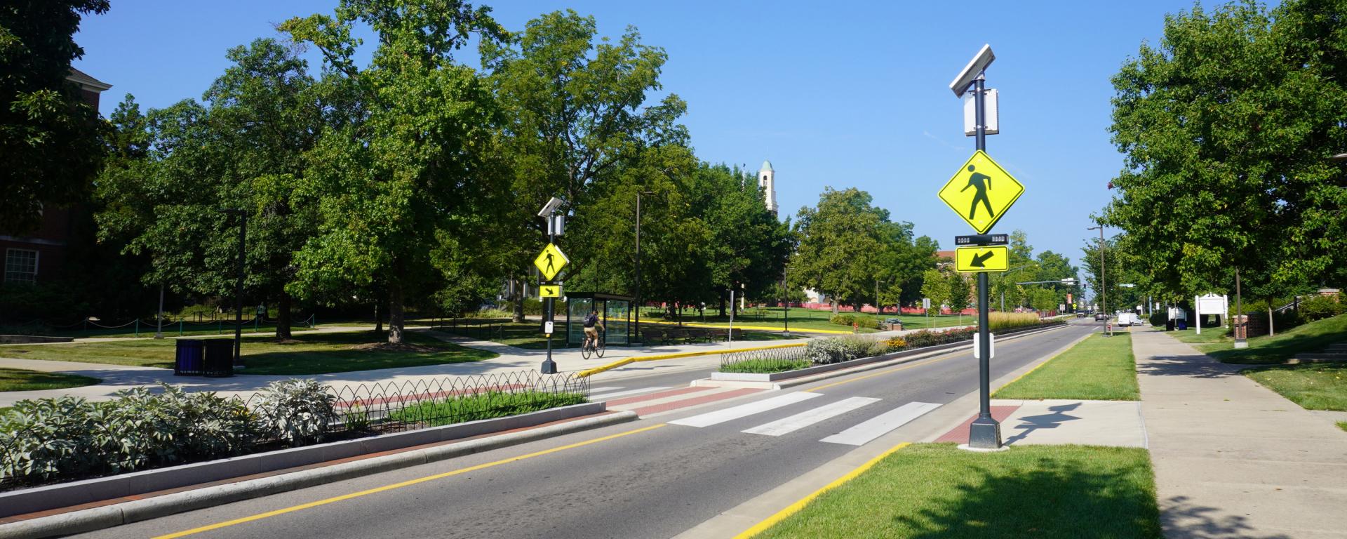 safety crossing for busy street