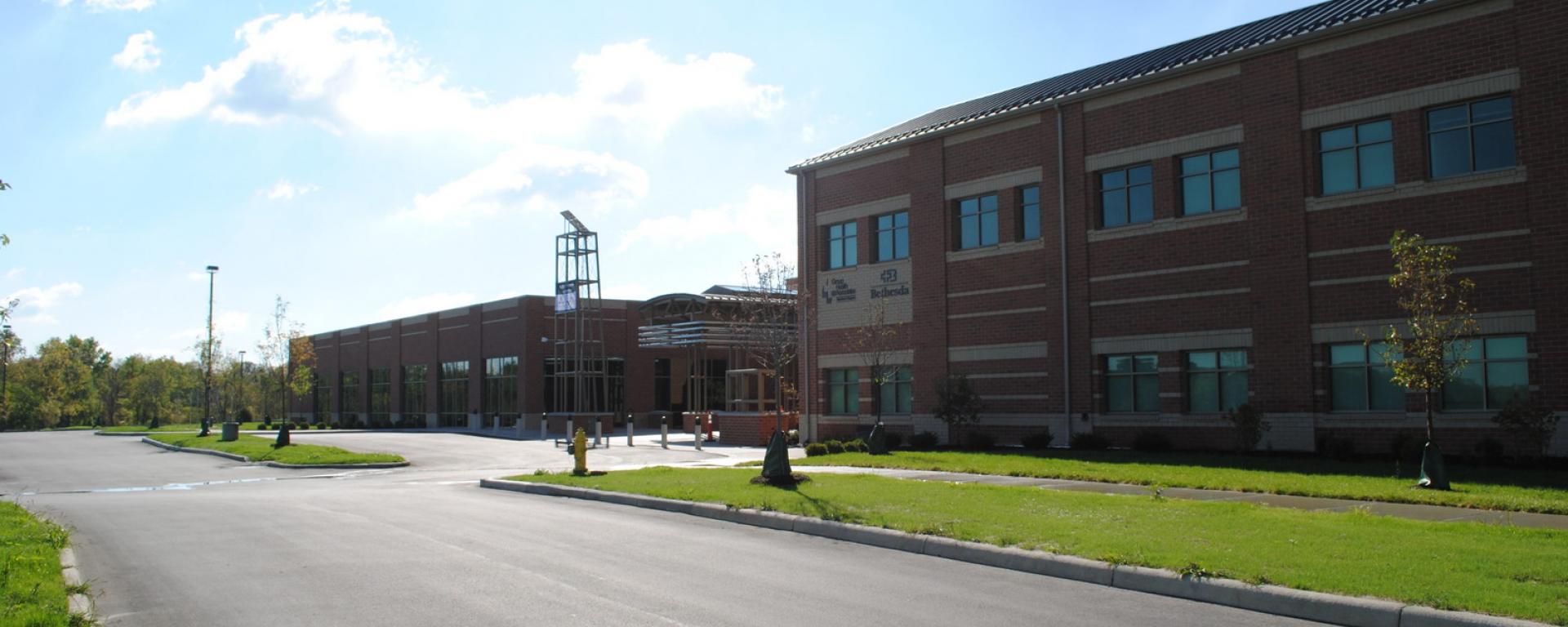 driveway in front of building