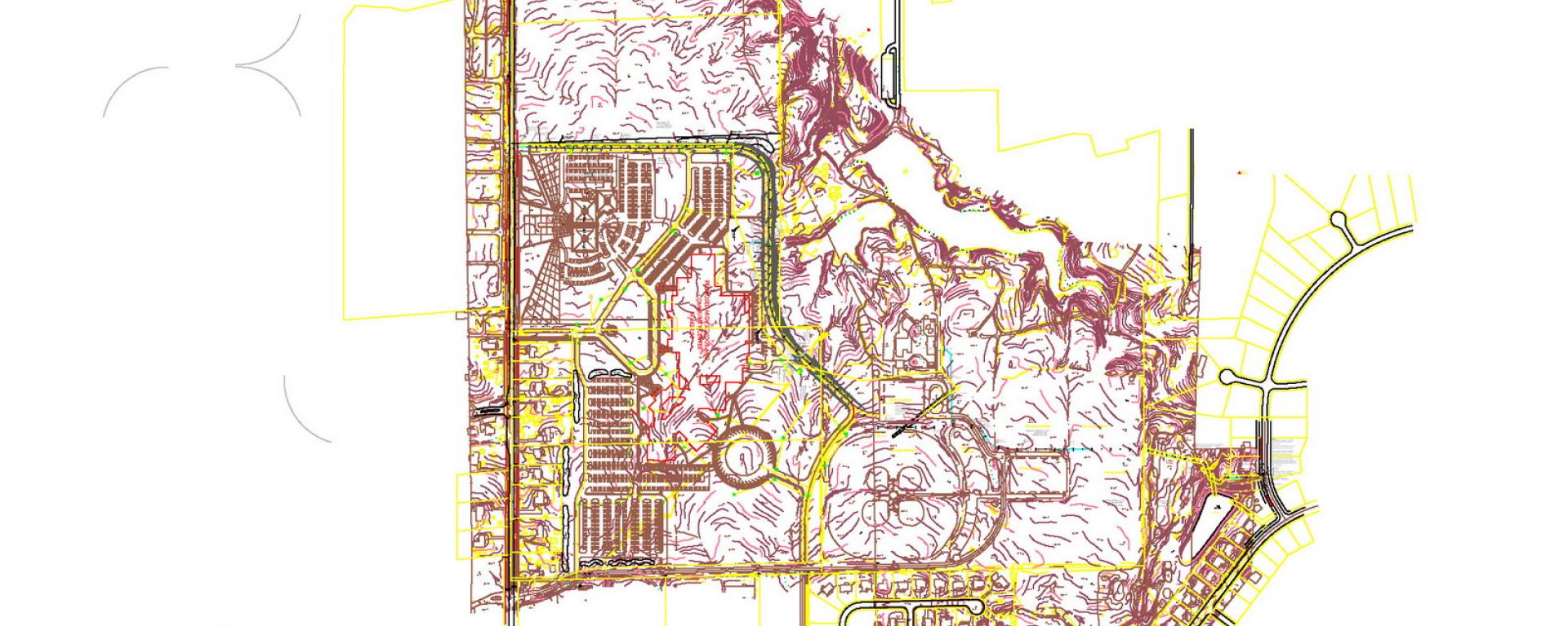 Site plan rendering