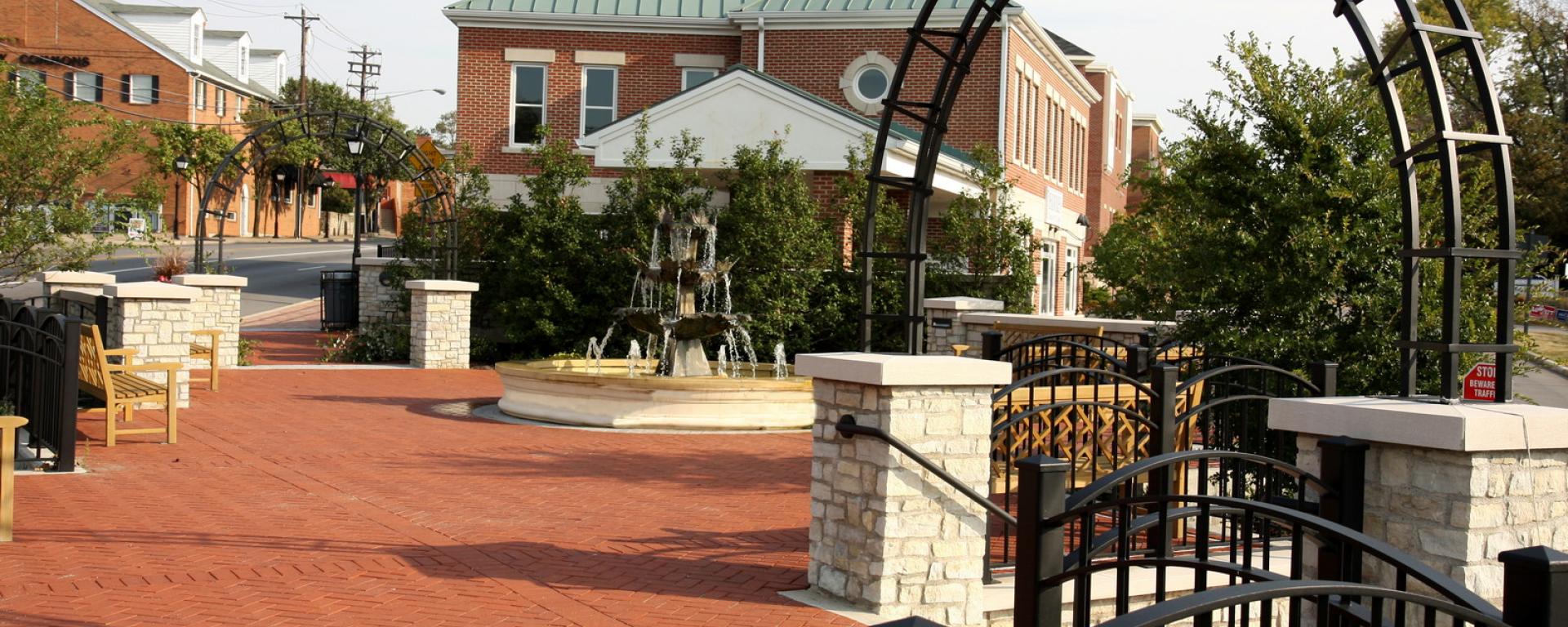 streetscape of courtyard