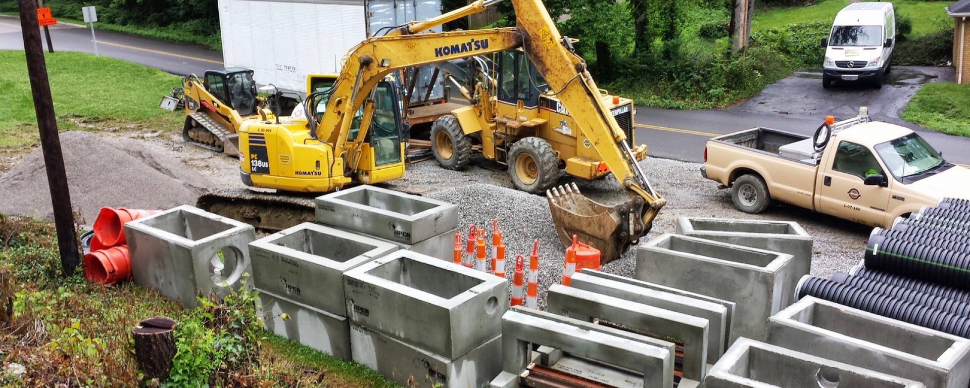 roadway under construction