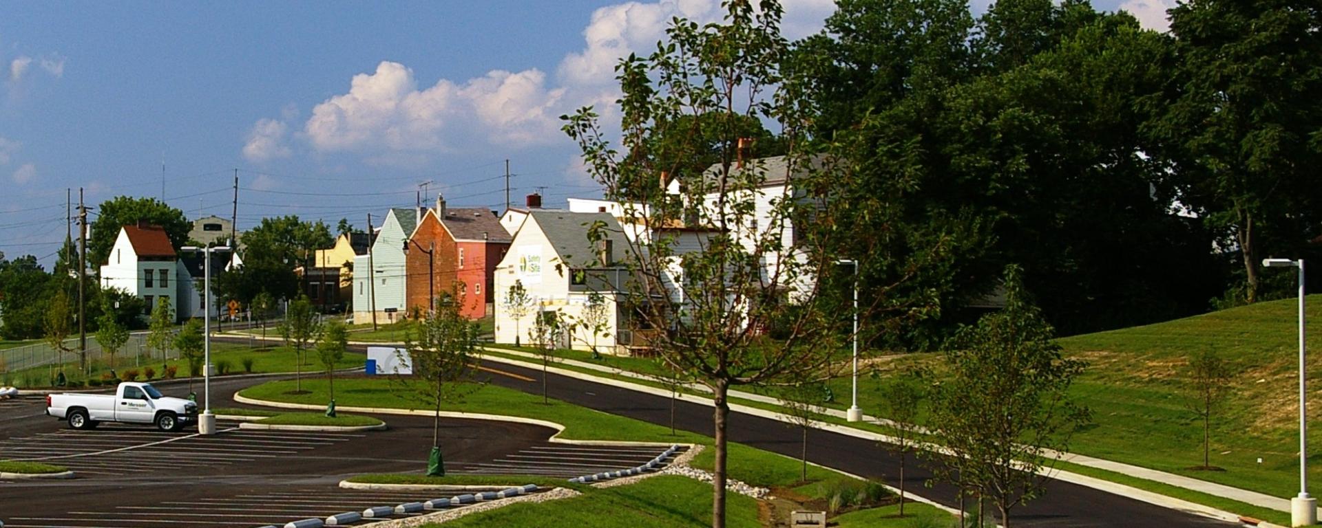 entry drive to facility