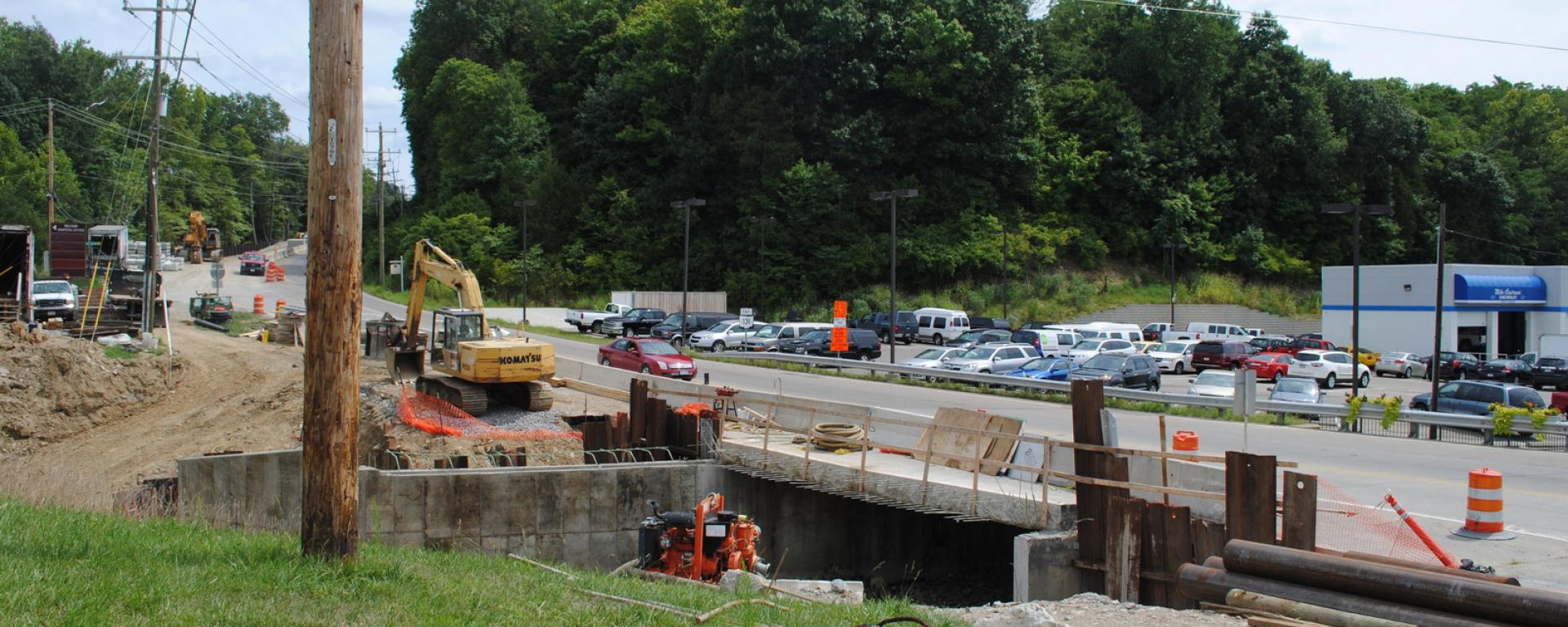 roadway under construction