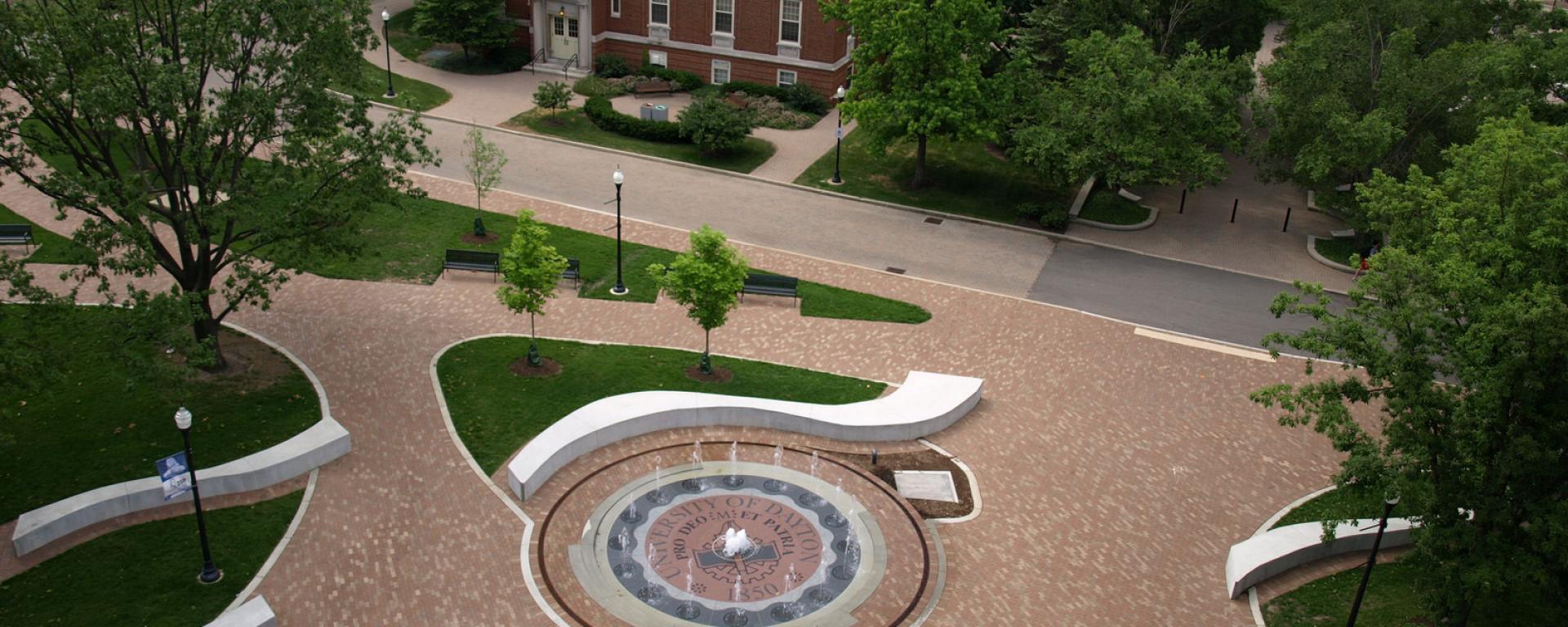 fountain and courtyard 