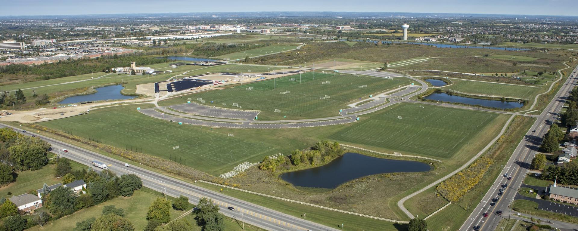 aerial of park