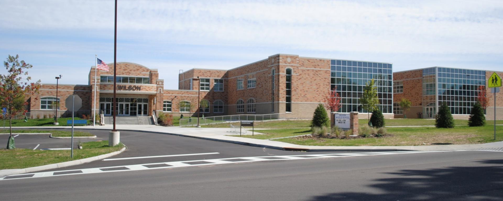 streetscape of front entrance of building