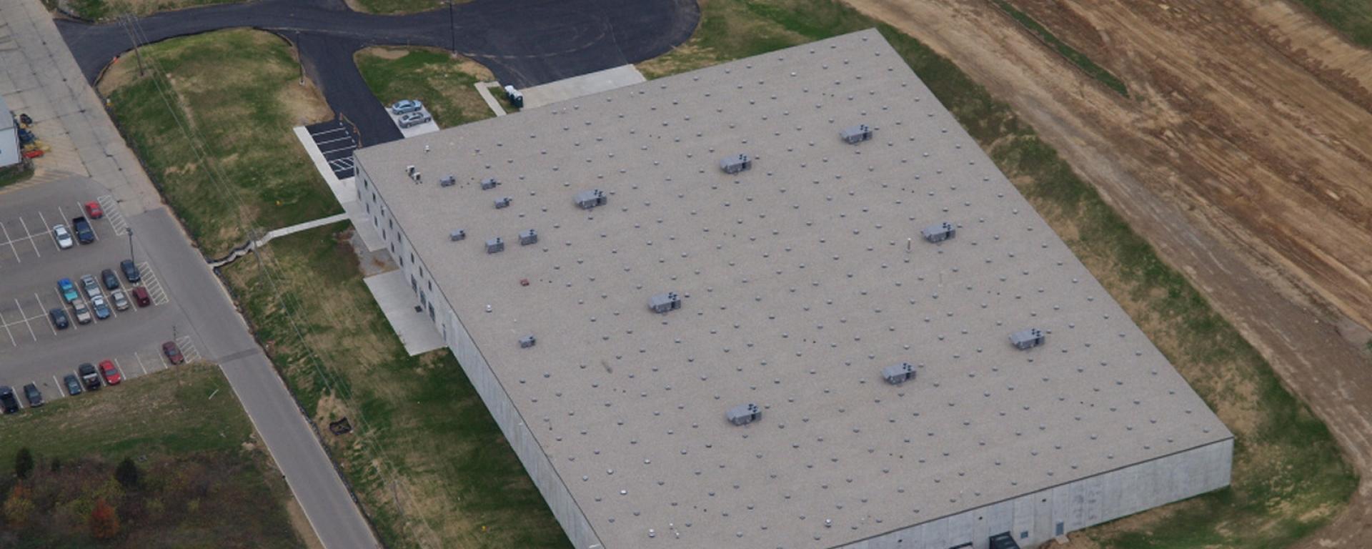 aerial of building featuring loading docks