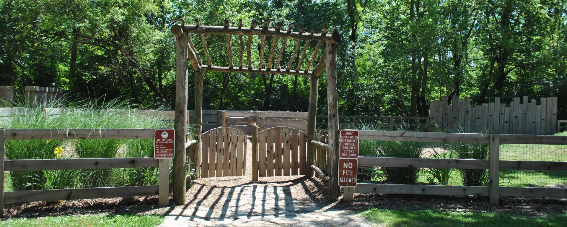 gate to a park