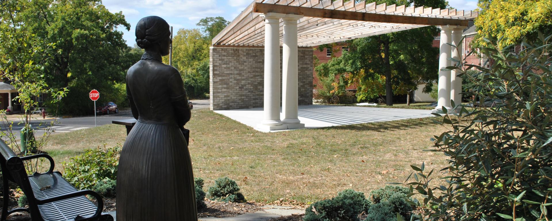 pavilion and statue