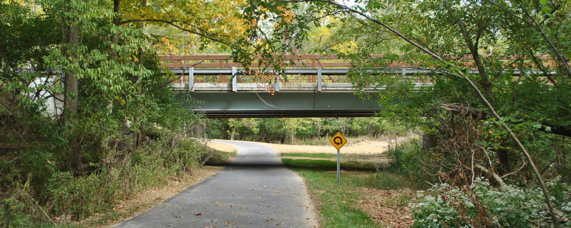 bridge over paved trail