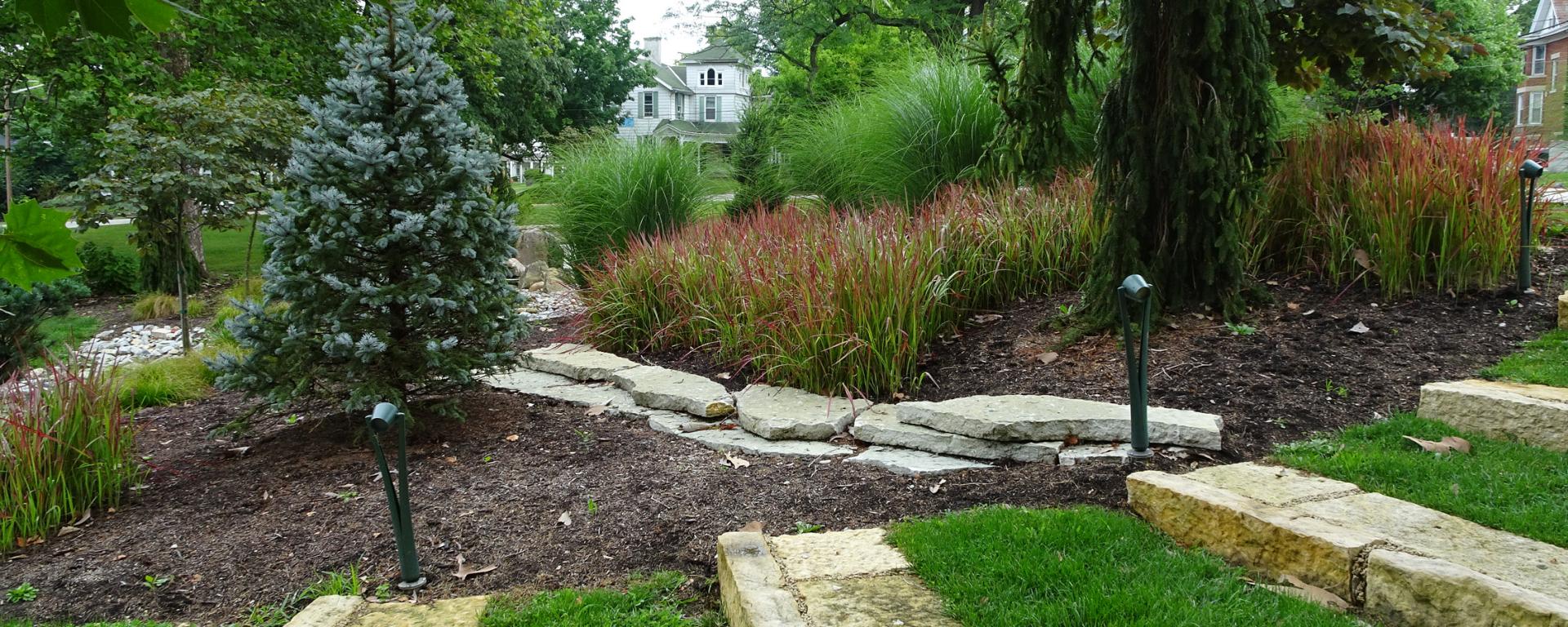 steps in the garden