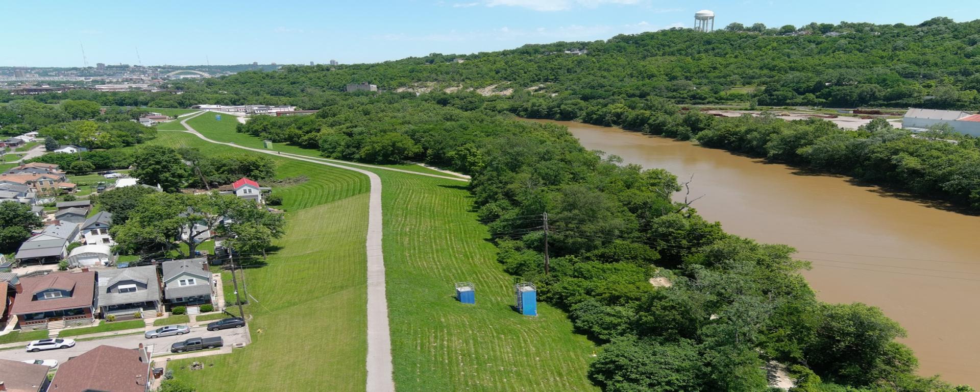 Aerial Image of the trailways