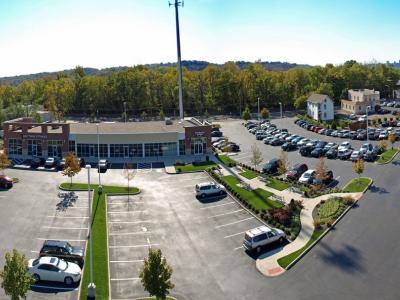 birdseye aerial of building