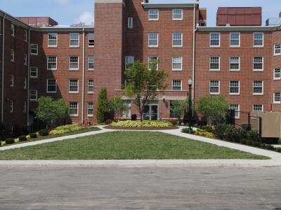 front entrance of building