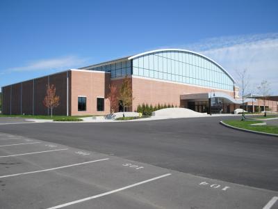parking lot and front entrance