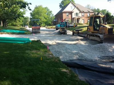 roadway under construction