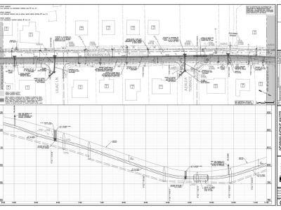 water main replacement rendering