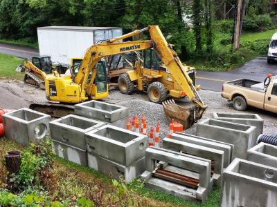 roadway under construction