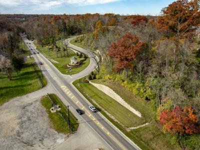 aerial of roadway