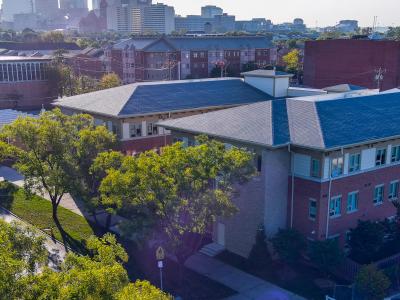 aerial photo of apartment building